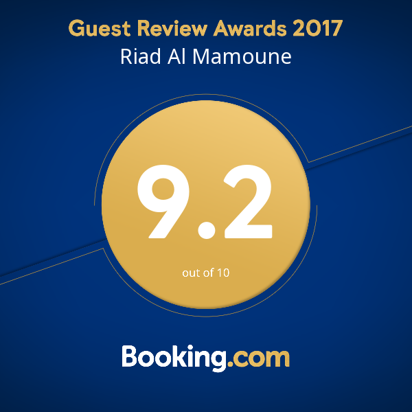 Riad Al Mamoune Booking.com 9.2